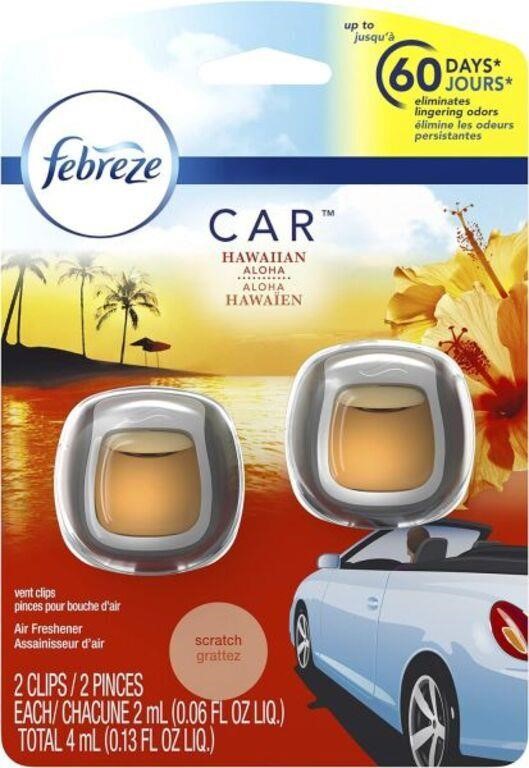 (2) 2-Pk Febreze Car Vent Clip Air Freshener,