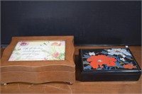 2- Dresser Top Jewelry Boxes,One Is Musical