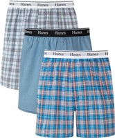 10Pcs Size 2X-Large Hanes Men Tagless Tartan