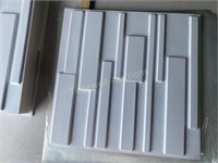Essentialss 3D Wall Panels  White  6 Tiles