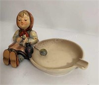 M. J. Hummel Figurine Ashtray