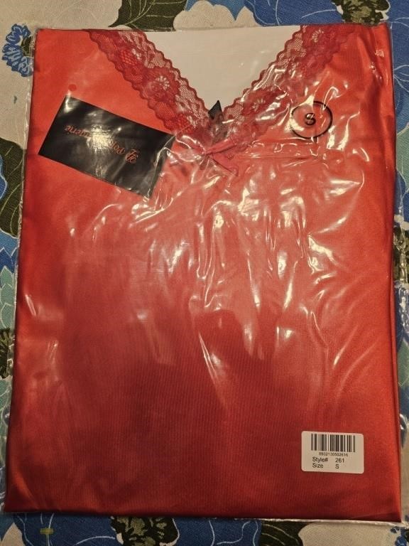 New in Package Silky Red Nightie Small