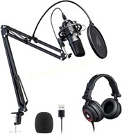 USB Microphone with Headphone Set 192kHz/24bit