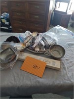 Lot of silver plate items - platter,