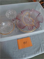 Glassware - plates and bowls