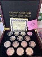 Complete Carson City Morgan Silver Dollar T