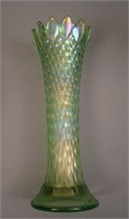 10 ½” N Diamond Point Standard Swung Vase – Lime