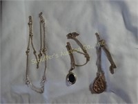 3 necklaces, Sarah Coventry & Trifari, longest is