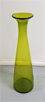 Large Green Glass Floor Vase