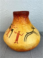 8in Hand painted Made in Mexico Vase