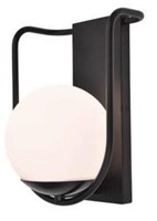 1-light Black Outdoor Smart Wifi Wall Light