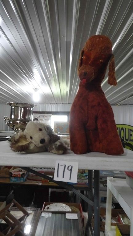 (2) Vintage Stuffed Dogs