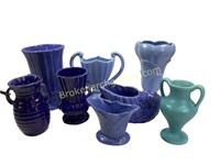 Eight Pieces Art Pottery