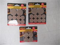 (3) Gold Tools Felt Protectors, Heavy Duty