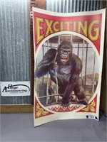 GORILLA CARDBOARD POSTER, TWO-SIDED, 25X39"