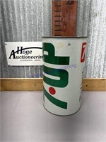 7-UP TRASH CAN, 8.5W X 14.5"T