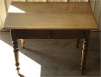(T)
Wooden Single Drawer Stand Table With Carved