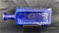 Acker's English Remedy W.H. Hooker Cobalt Bottle