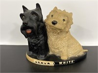 1940s-50s black and white scotch whiskey dogs