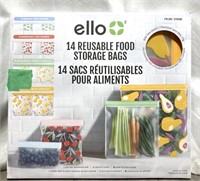 Ello 14 Reusable Food Storage Bags
