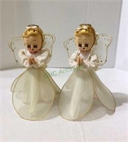 Amazing pixie-like vintage praying angel set