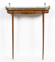 Italian Wall Mounted Console w/ Marble top