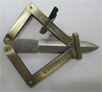 Scissor Action Brass German Paratrooper Knife