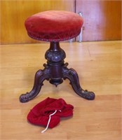 Victorian piano stool