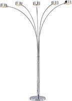 Arched Floor lamp with Dimmer, Chrome