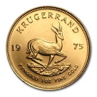 1975 South Africa 1 Oz Gold Krugerrand Bu