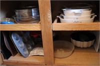 Corning ware Dishes, Mixing Bowls, & Muffin Tins