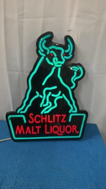 Schlitz Malt light up sign