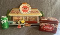 Coca-Cola Memorabilia, Clock, Tin, Watch Keychain