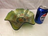 Fenton Carnival Glass Heart & Vine 9" dia