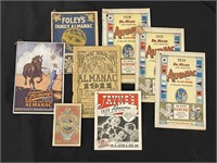 8 Early Almanacs - 1900s - 1930s