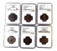 Assorted Historical American Tokens Graded by NGC