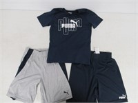 3-Pc Puma Boy's 7 Set, T-shirt and Shorts, Blue