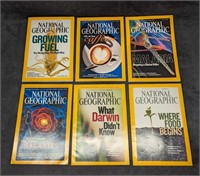 6 Year 2000s National Geographic Magazines