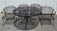 Outdoor Metal Table & Chairs Set