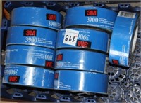 Box lot- 9 rolls blue duct tape