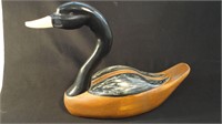 Vintage Large Carved Canadian Goose Decoy 1934