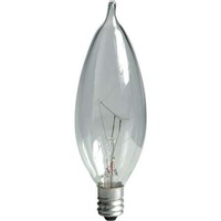GE 60 Watt 2 Pack Bent Tip Clear Candelabra Bulbs
