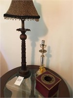 (2) Decorator Lamps & Tissue Holder