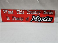 Moxie Metal Sign
