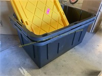 2 HOMZ storage bins (DAMAGED)