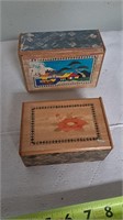 Lot of two Japan Puzzle Boxes