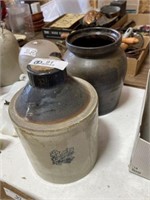Antique Stoneware Jug and Jar
