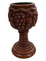 African Carved Wax Goblet