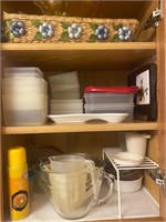 Measuring bowls, Tupperware, more