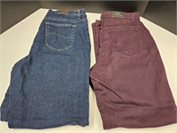 2 Pairs Size 16 Jeans